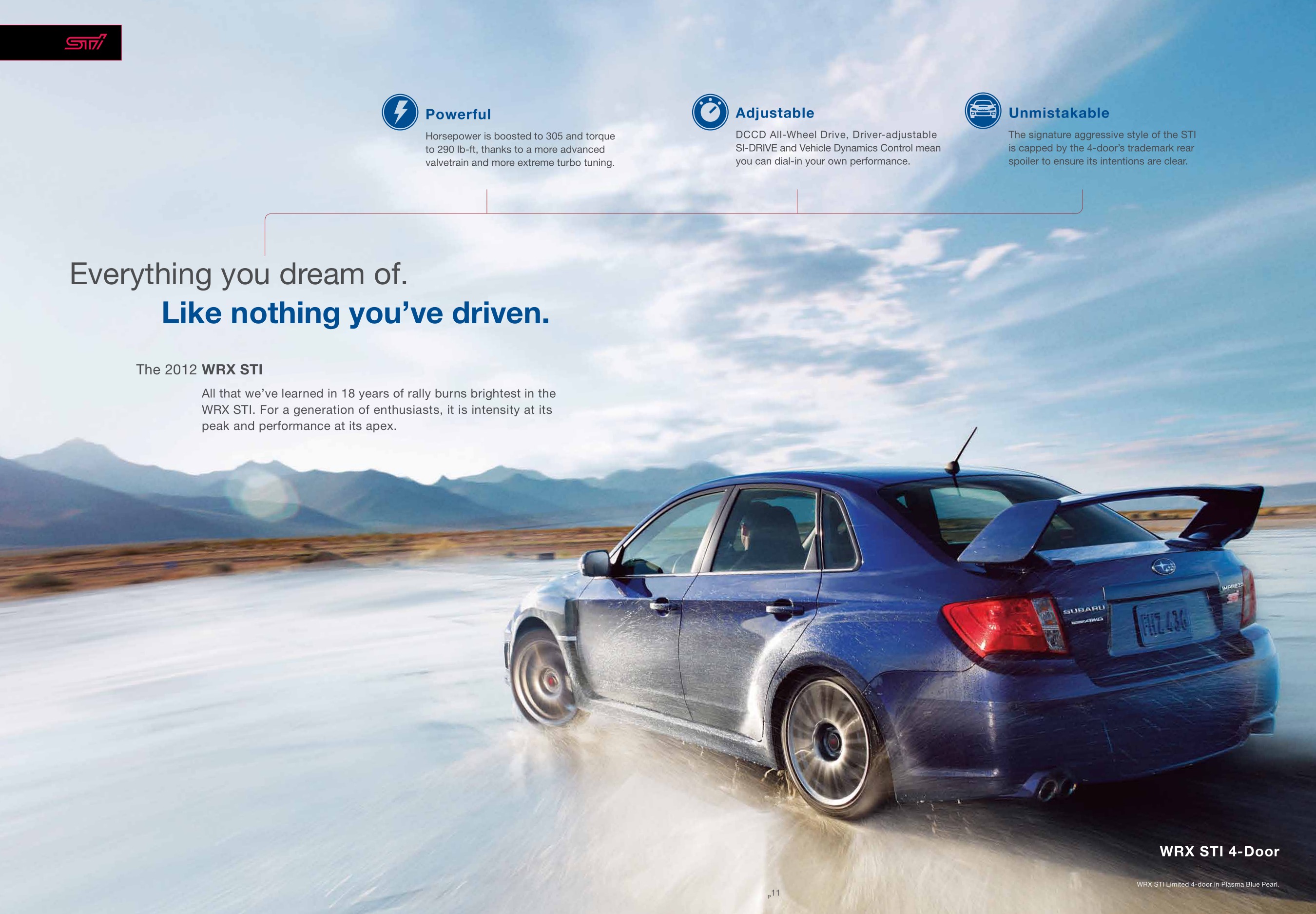 2012 Subaru Impreza WRX Brochure Page 12